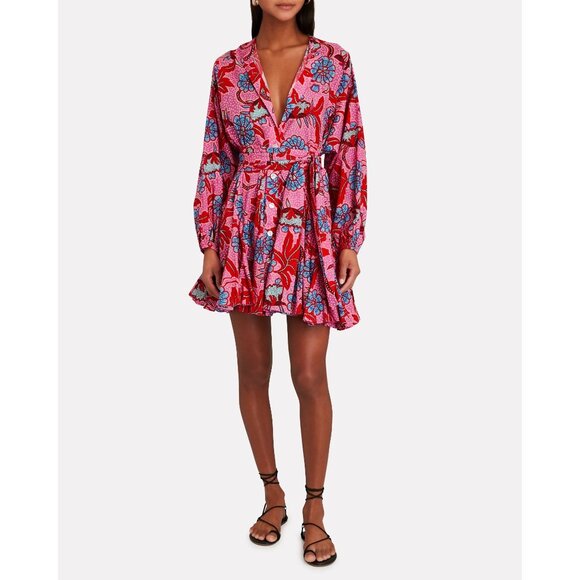 RHODE Dresses & Skirts - 🆕RHODE Emma Floral Print Poplin Mini Dress Size Medium